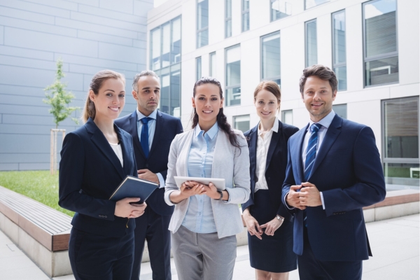 Professional in office environment